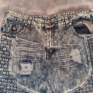 Mens DNM Collection Distressed Blue Jeans Size 38